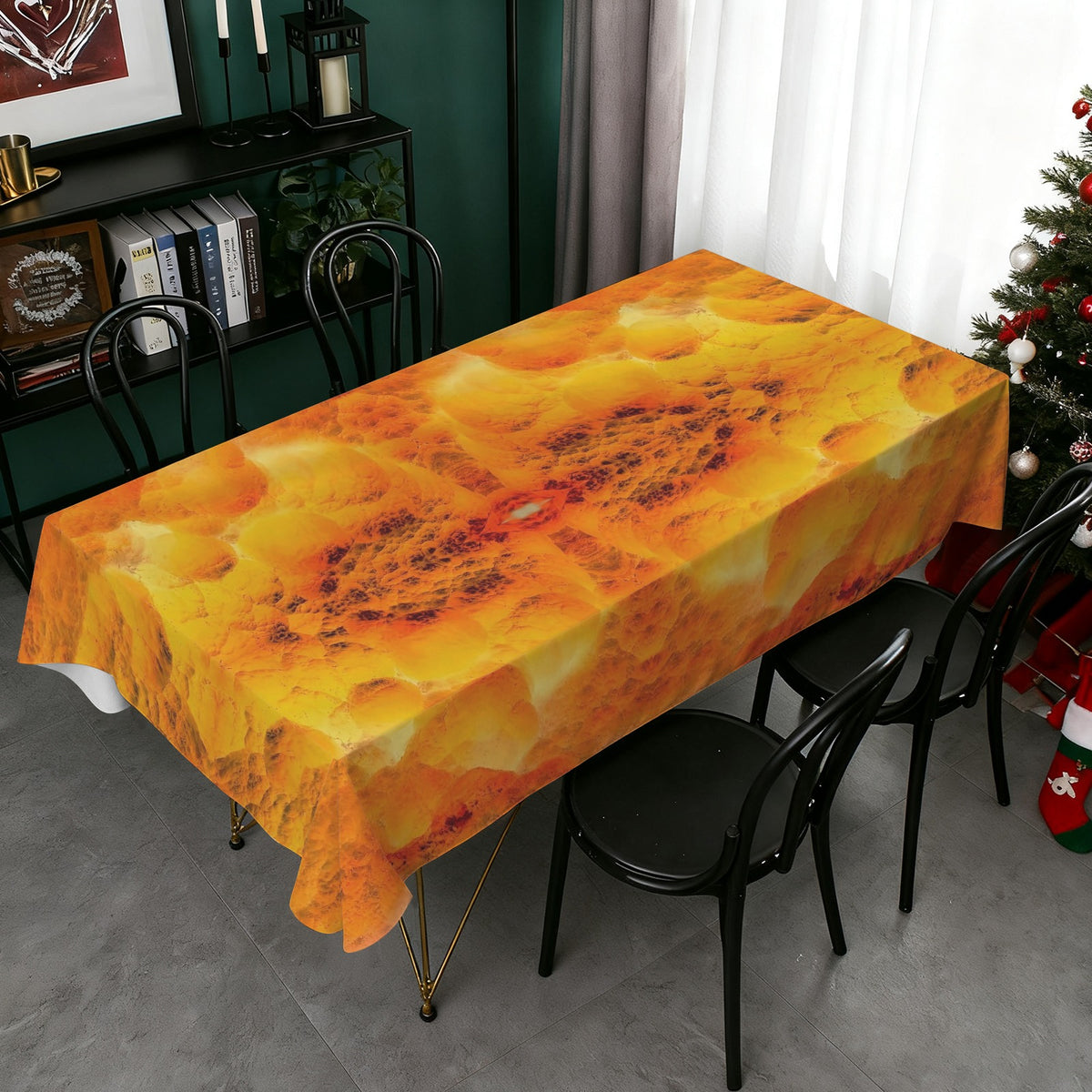 Tablecloth: Hemimorphite — China — Inverted Color