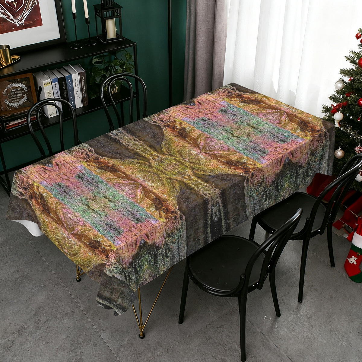 Tablecloth: Turgite, Iridescent Hematite, — Graves Mountain, Georgia, USA — EX Robert Plant — Original Color
