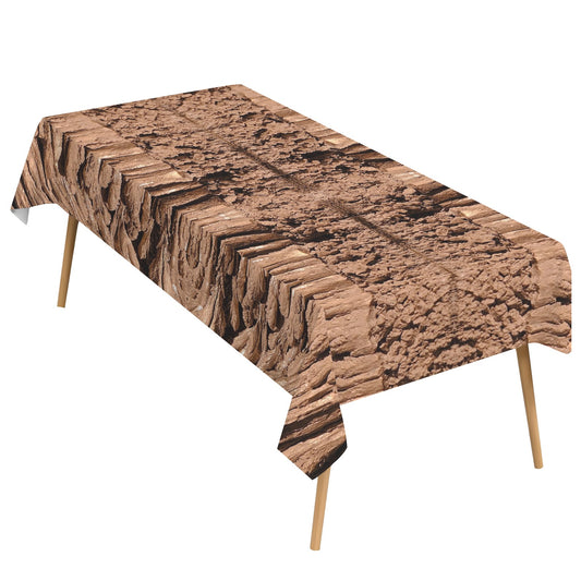 Magnesium  Crystals Synthetic 9148 Rectangular Tablecloth 102" x 60"  | Ships from USA