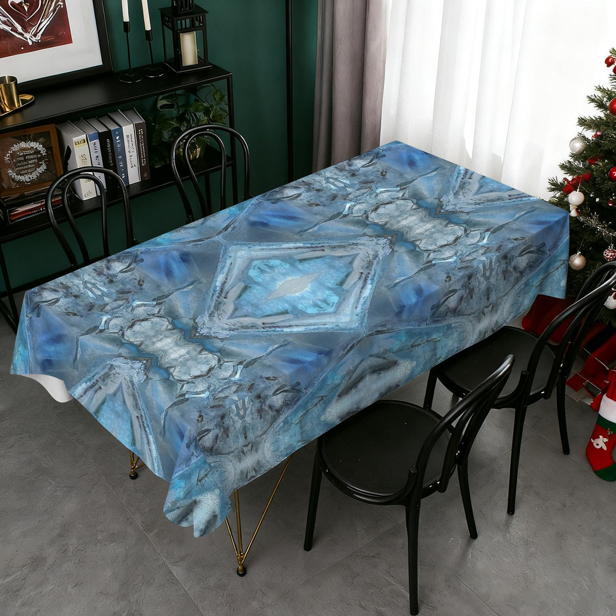 Tablecloth: Quartz, Mud Included — Cleveland, North Carolina — EX Kenny Gay — Inverted Color
