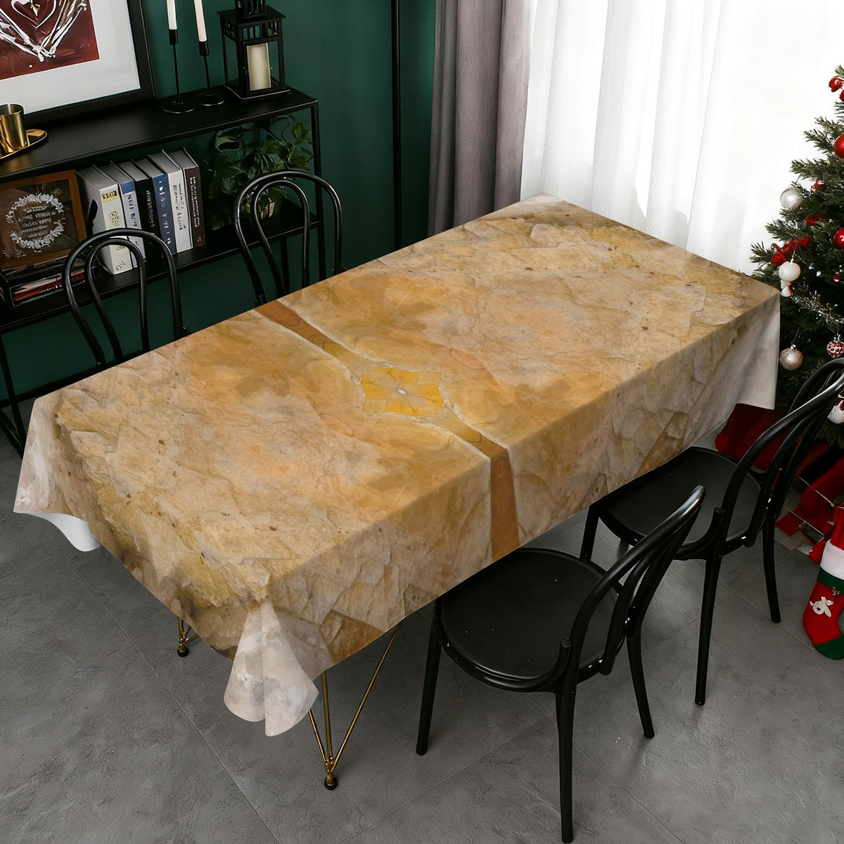 Tablecloth: Muscovite, with Topaz — Pakistan — EX Lavinsky — Original Color