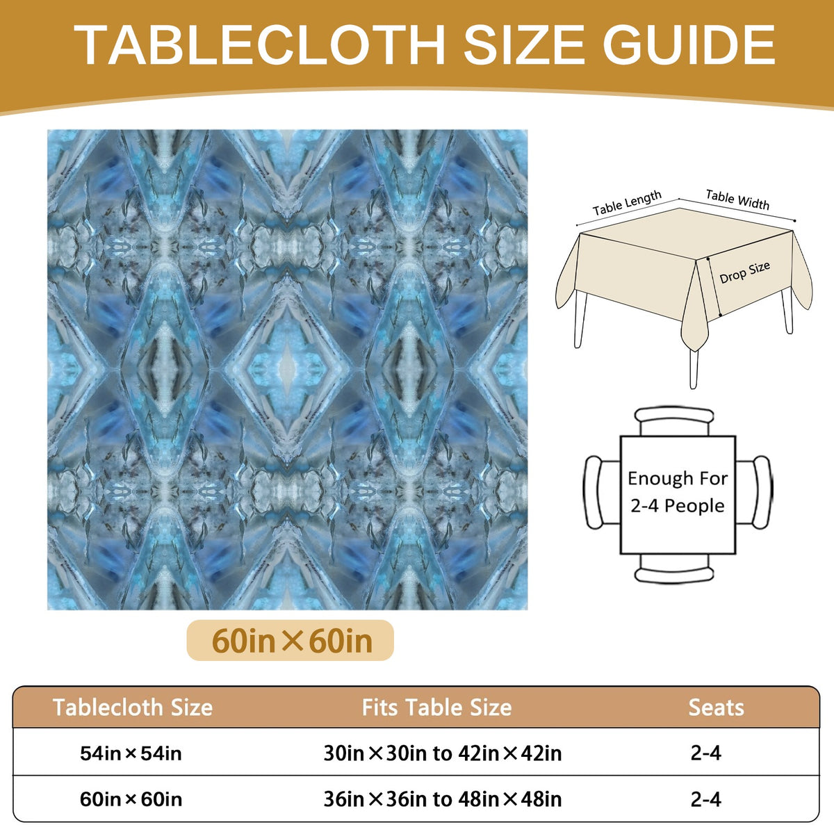Tablecloth: Quartz, Mud Included — Cleveland, North Carolina — EX Crystal Perfection — Inverted Color