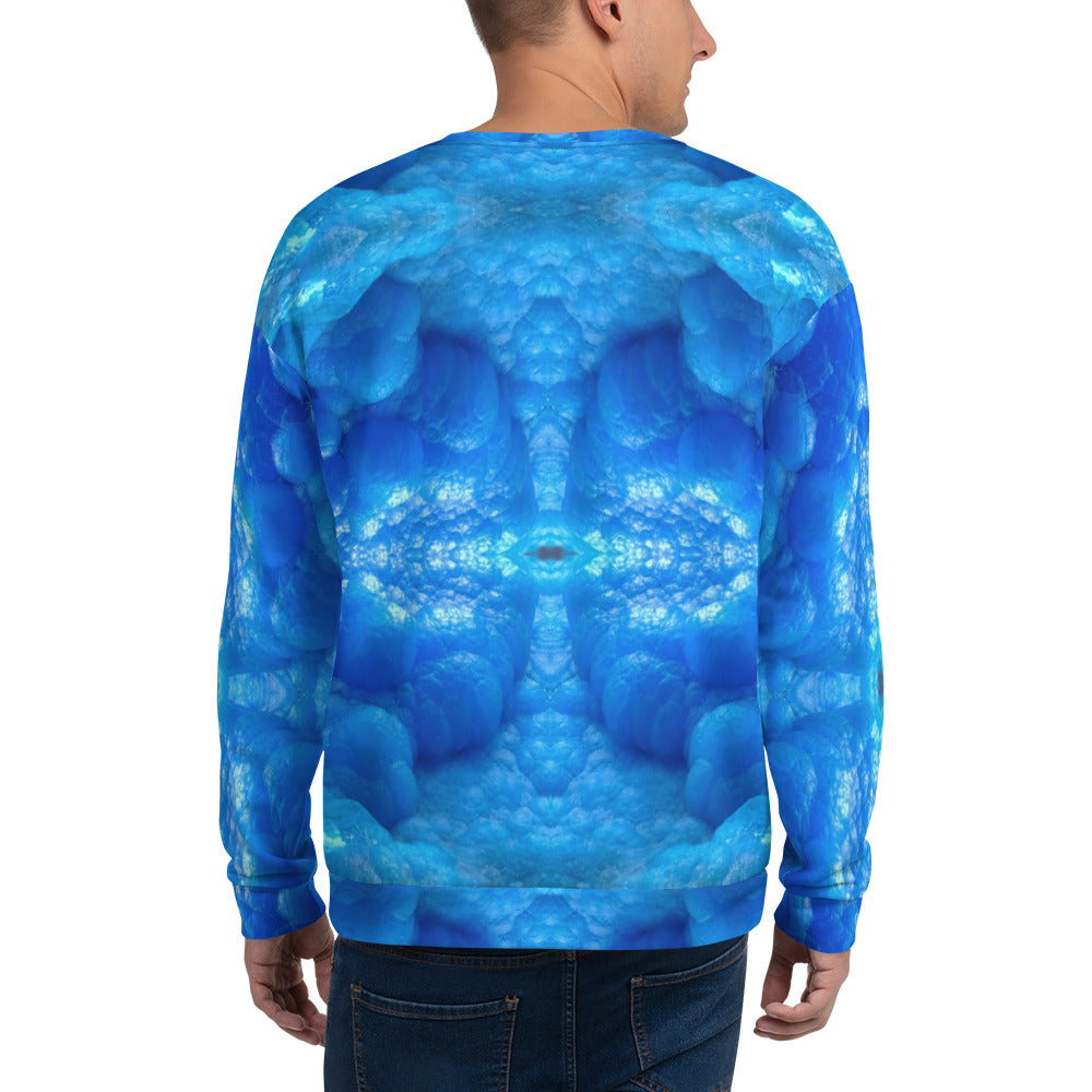 Unisex Sweatshirt: Hemimorphite, China, Superb Color, Original Color