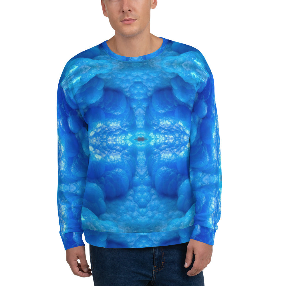 Unisex Sweatshirt: Hemimorphite, China, Superb Color, Original Color