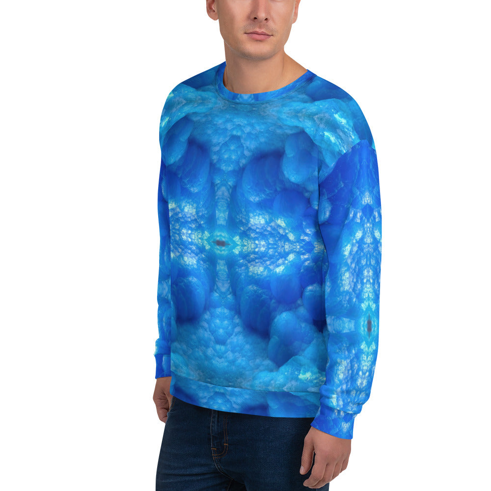 Unisex Sweatshirt: Hemimorphite, China, Superb Color, Original Color