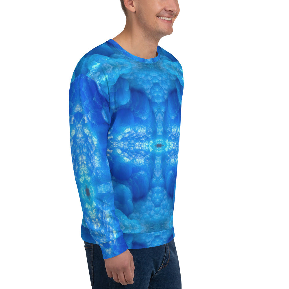 Unisex Sweatshirt: Hemimorphite, China, Superb Color, Original Color