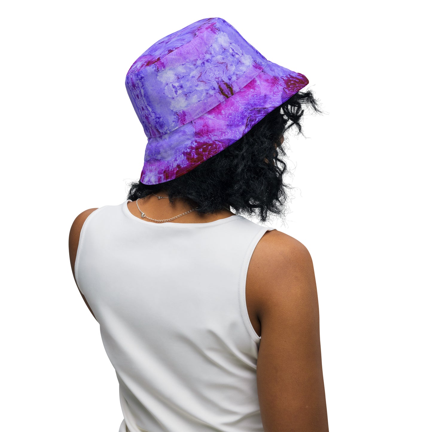 Bucket Hat: Kyanite. Rare Fluorescent , Buncombe, North Carolina, Original Color Ver 1