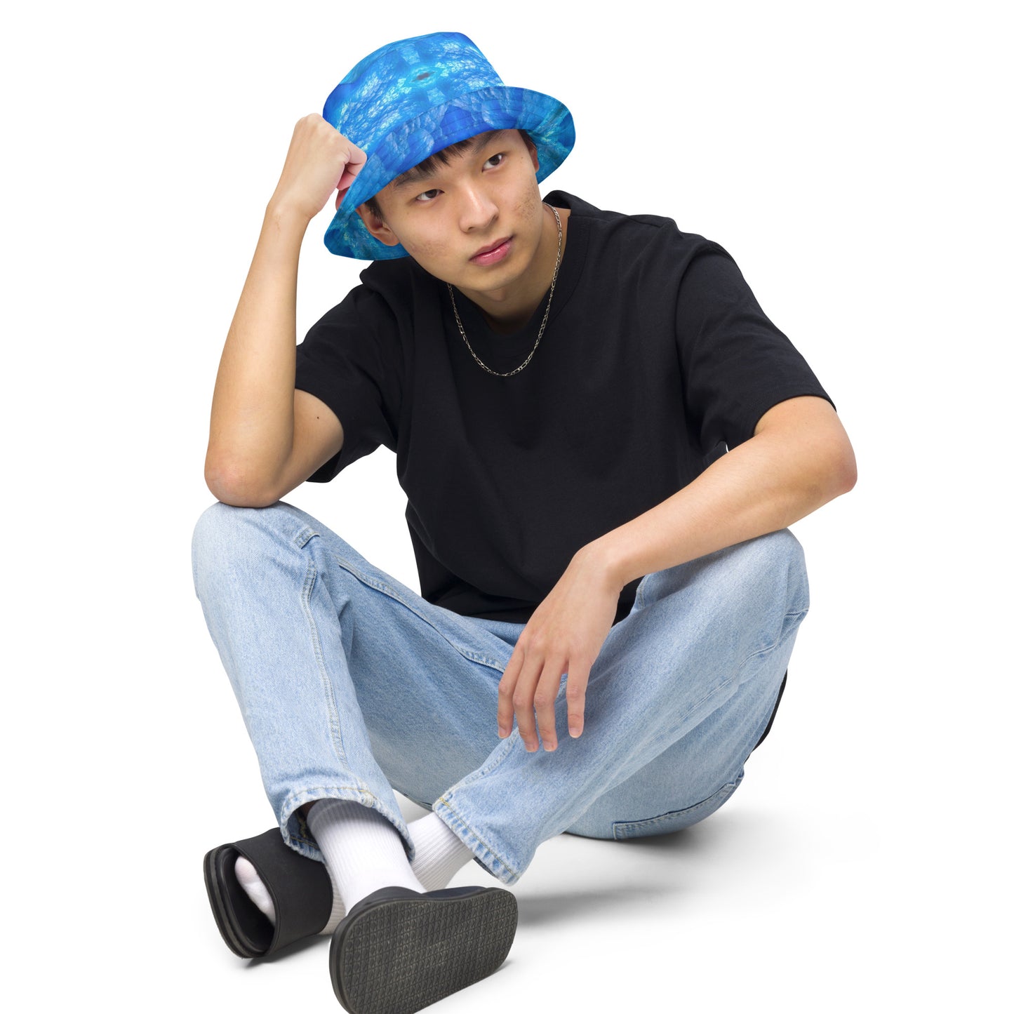 Bucket Hat: Hemimorphite, China, Superb Color, Original Color