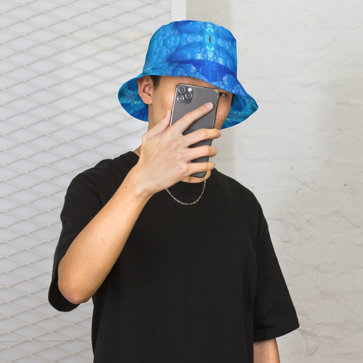 Bucket Hat: Hemimorphite, China, Superb Color, Original Color