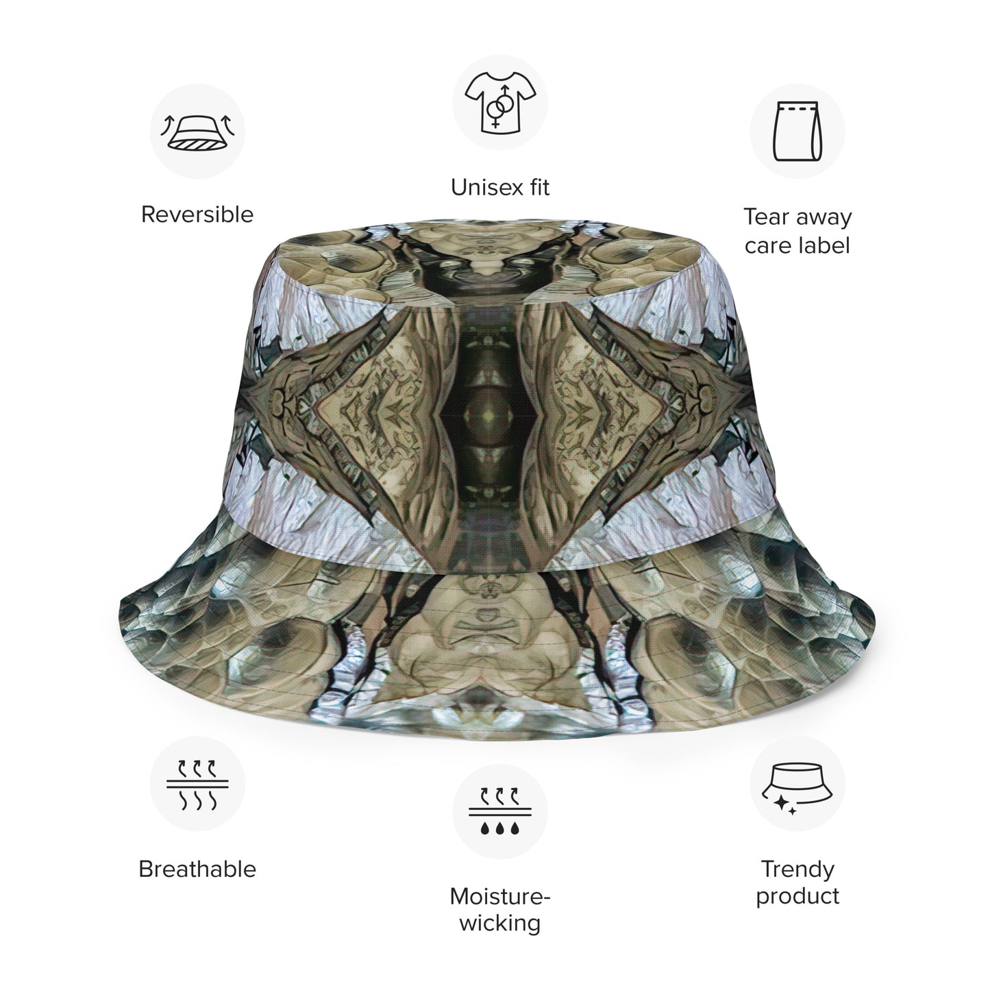 Bucket Hat: Quartz, , Lake Boone Trail, Raleigh, North Carolina, USA, , Porch Cured Color