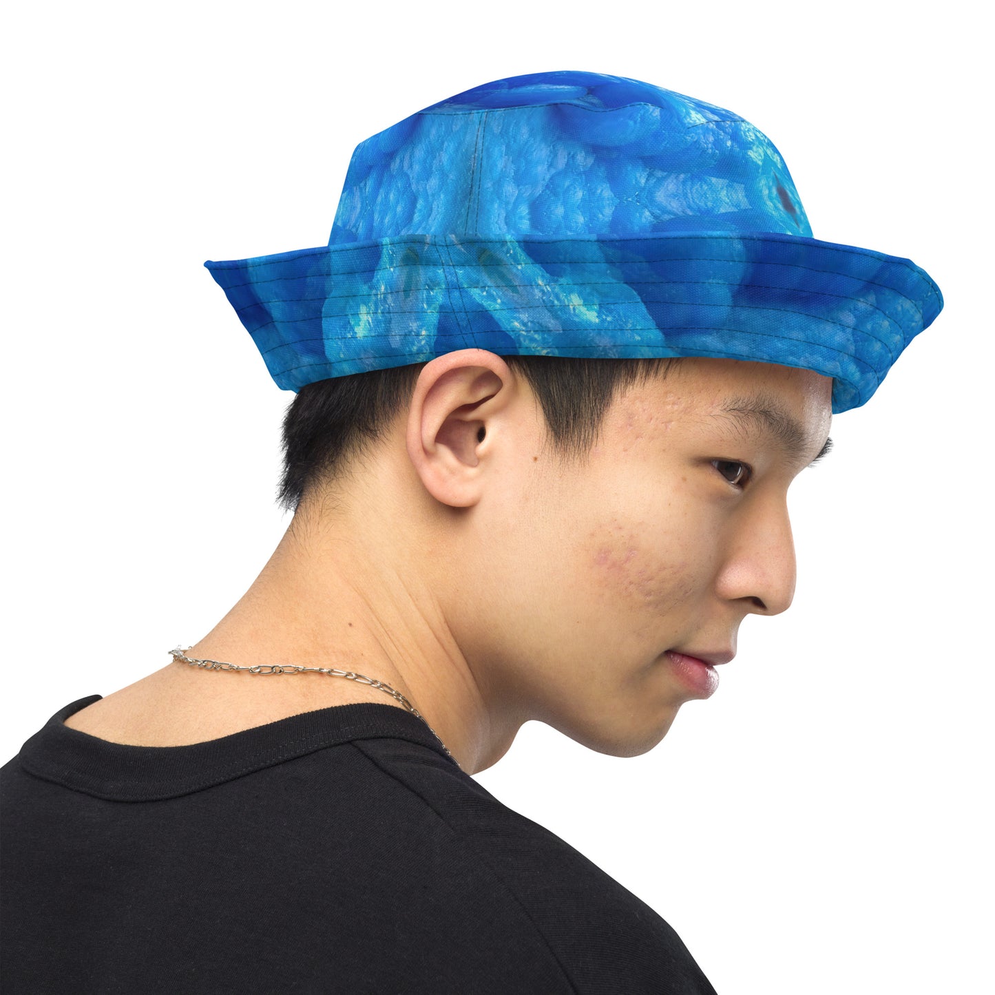 Bucket Hat: Hemimorphite, China, Superb Color, Original Color
