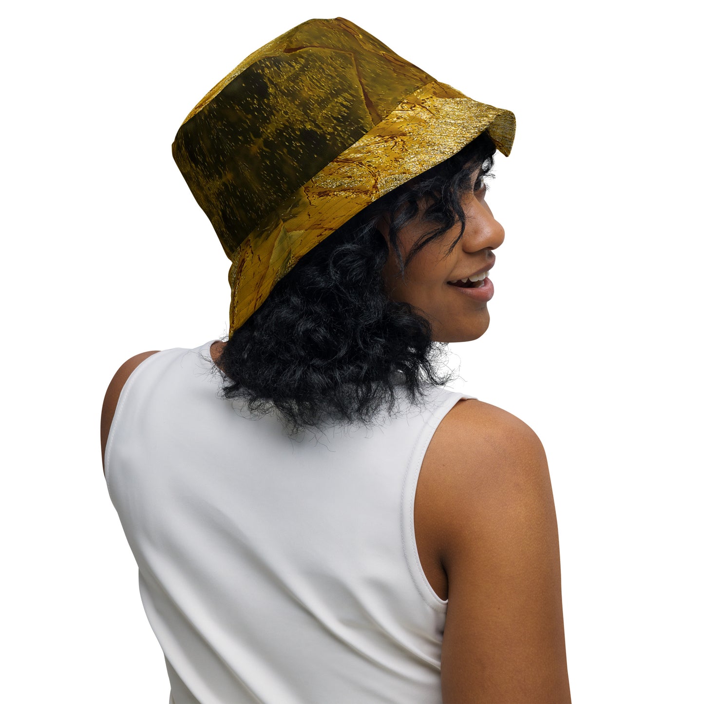 Bucket Hat: Quartz, Smoky, Hiddenite, Alexander County, North Carolina, USA,  , Original Color