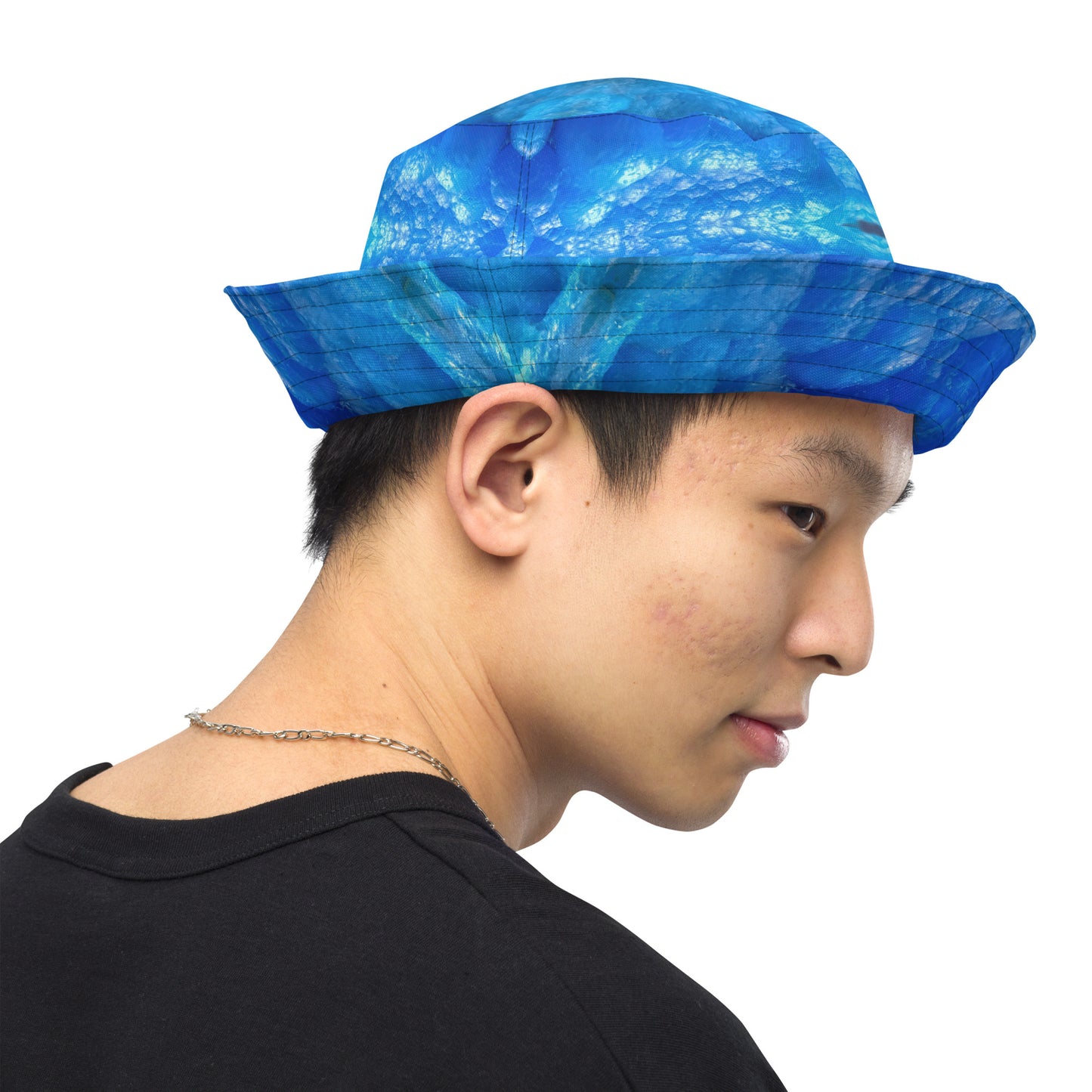 Bucket Hat: Hemimorphite, China, Superb Color, Original Color