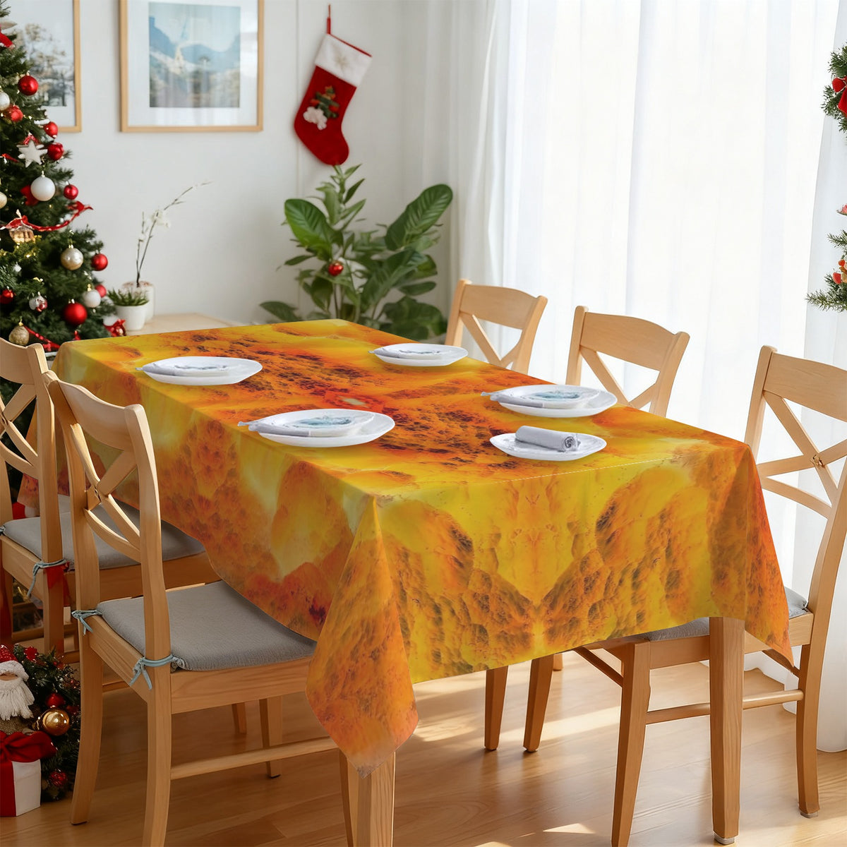 Tablecloth: Hemimorphite — China — Inverted Color