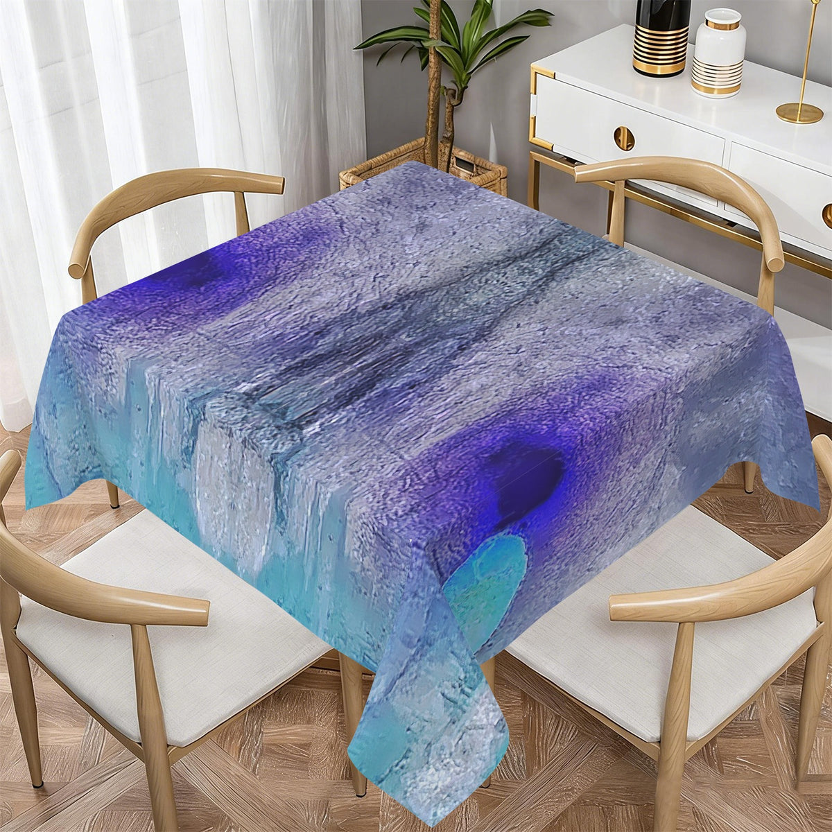 Tablecloth: Muscovite, with Garnet — Spruce Pine, Mitchell County, USA — Inverted Color