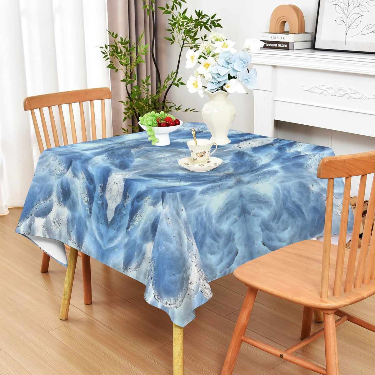 Tablecloth: Barite — Lupin Mine, Poland — Inverted Color