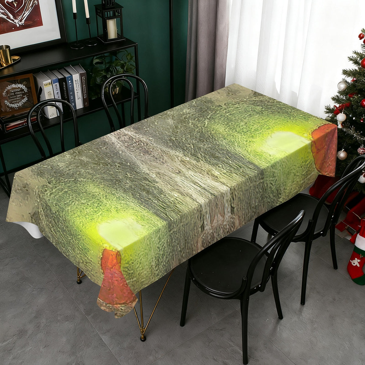 Tablecloth: Muscovite, with Garnet — Spruce Pine, Mitchell County, USA — Inverted Color