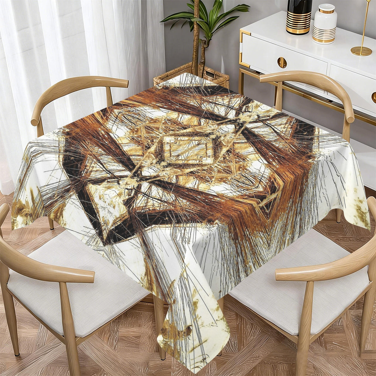 Tablecloth: Rutile, Rutilated Quartz — Alexander, North Carolina, — Original Color