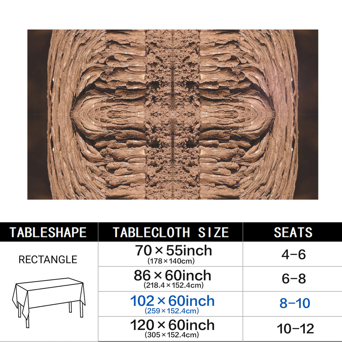 Tablecloth: Magnesium Crystals, Synthetic
