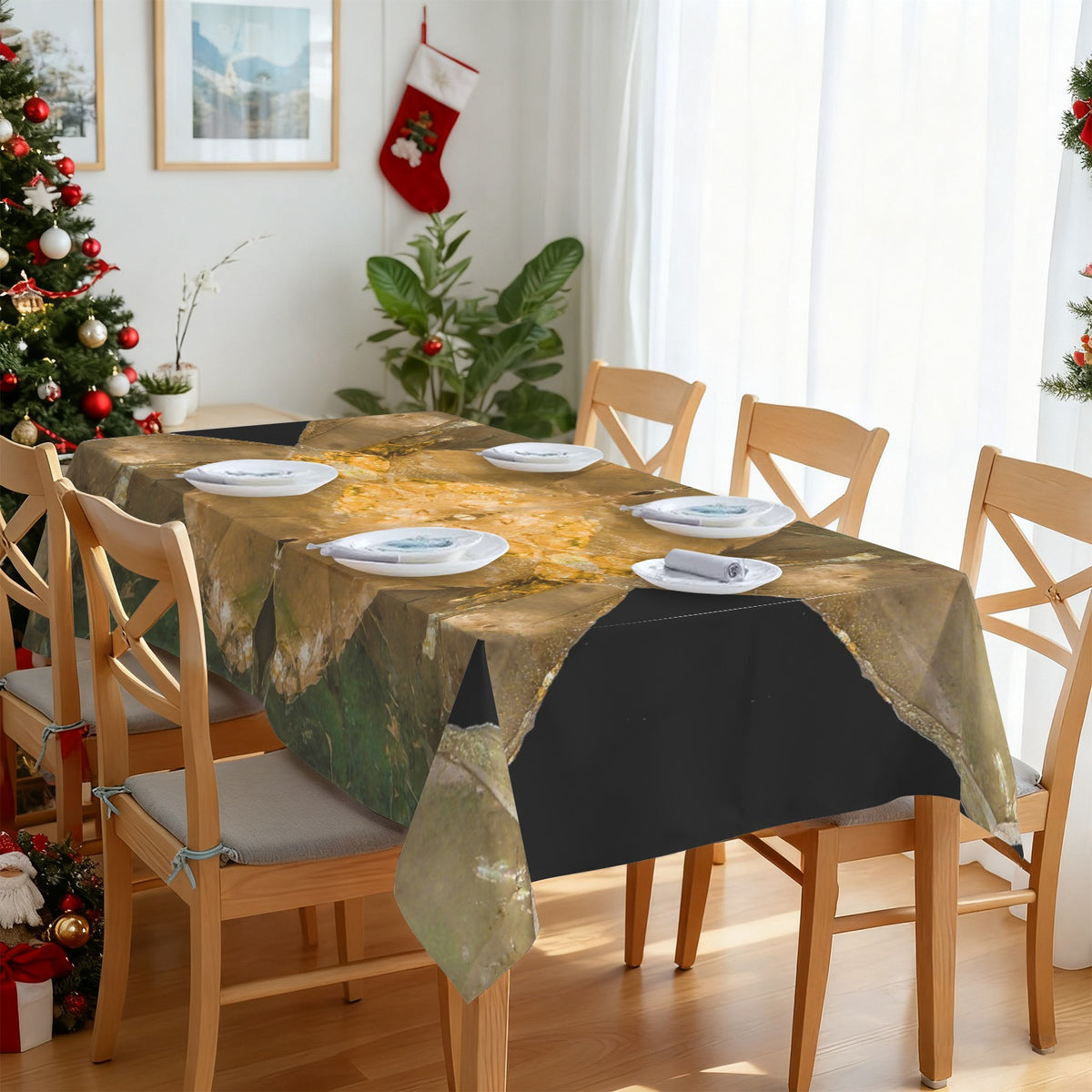 Tablecloth: Quartz, with Chlorite — Montgomery County, North Carolina, USA — Original Color