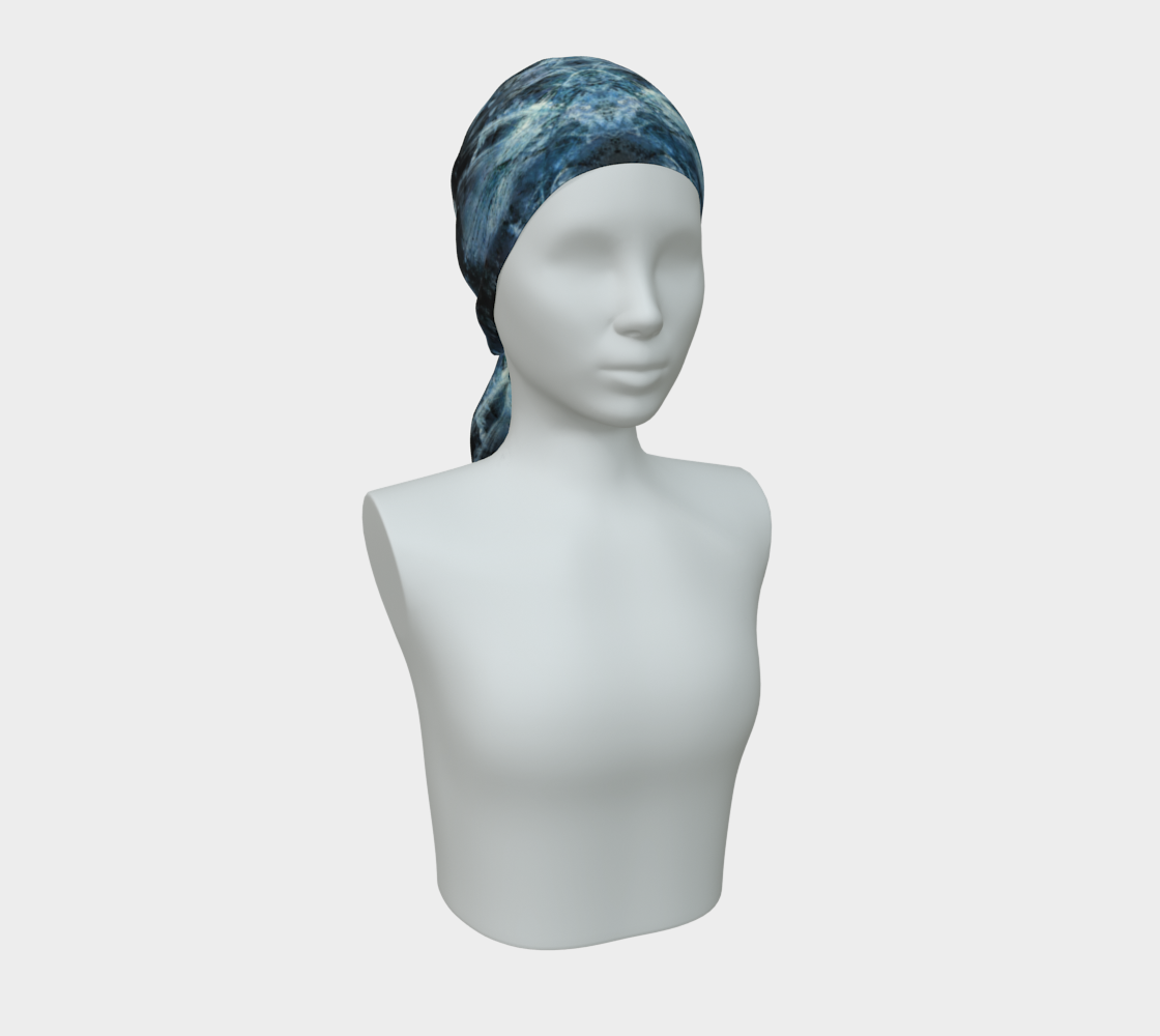 Scarf / Bandana: Quartz. Rutilated, Alexander County Circa 1905 North Carolina USA INVERTED COLOR