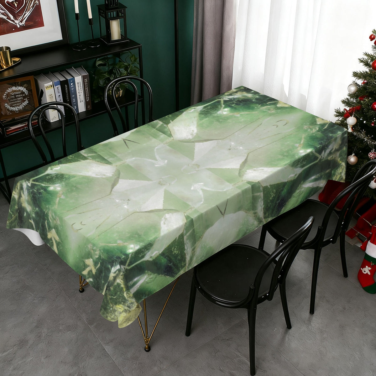 Tablecloth: Quartz, with Chlorite — Montgomery County, North Carolina, USA — Original Color