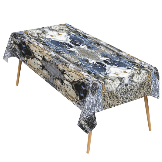 Tablecloth: Galena, with Chalcopyrite — Dalnegorsk, Primorsky Krai, Russia — Inverted Color