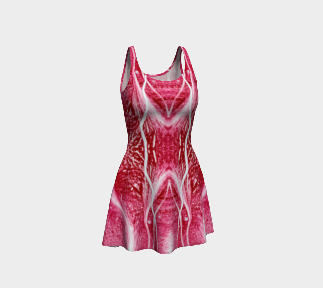 Flare Dress: H Color (Toluidine Red) Dispersing in Croom Acrylic House Paint