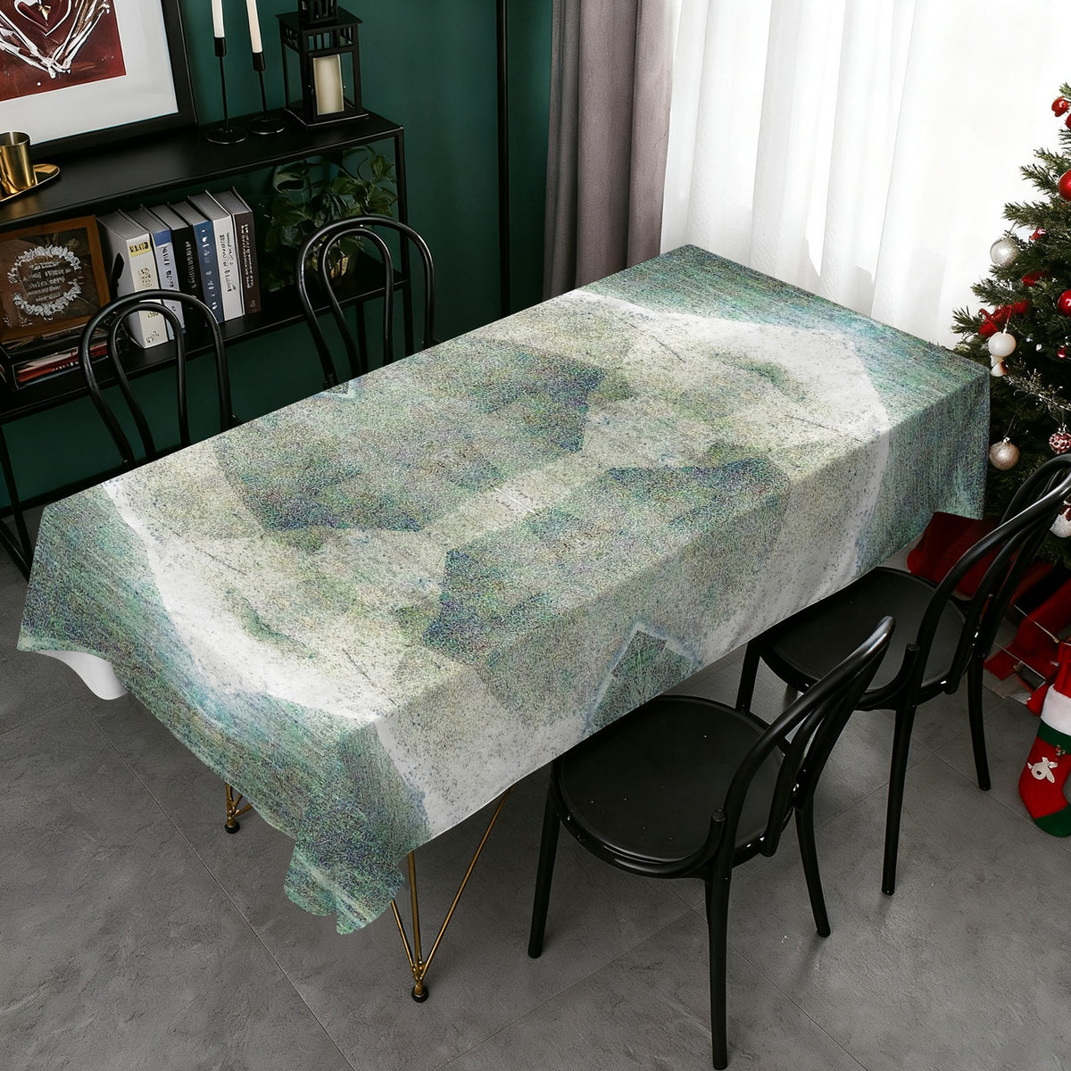 Tablecloth: Quartz, with Chlorite — Montgomery County, North Carolina, USA — Original Color