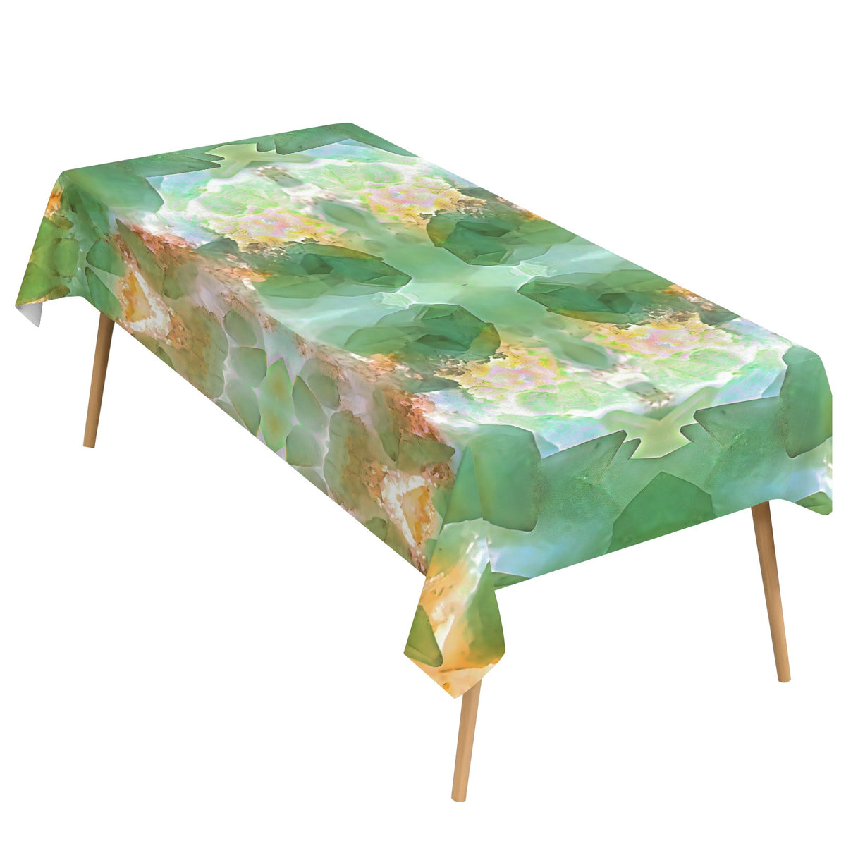 Tablecloth: Calcite — Moncure, Chatham County, North Carolina, United States — EX Laurie Adams — Inverted Fluorescent Color