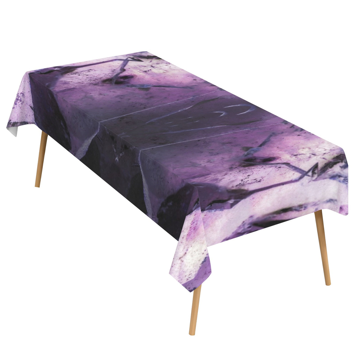 Tablecloth: Quartz, with Chlorite — Montgomery County, North Carolina, USA — Inverted Color