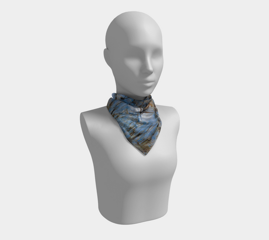 Square Scarf: KYANITE, Black Mt. , North Carolina, USA