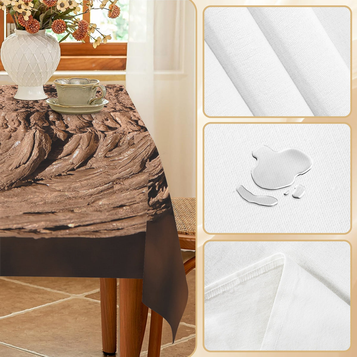 Tablecloth: Magnesium Crystals, Synthetic — Original Color