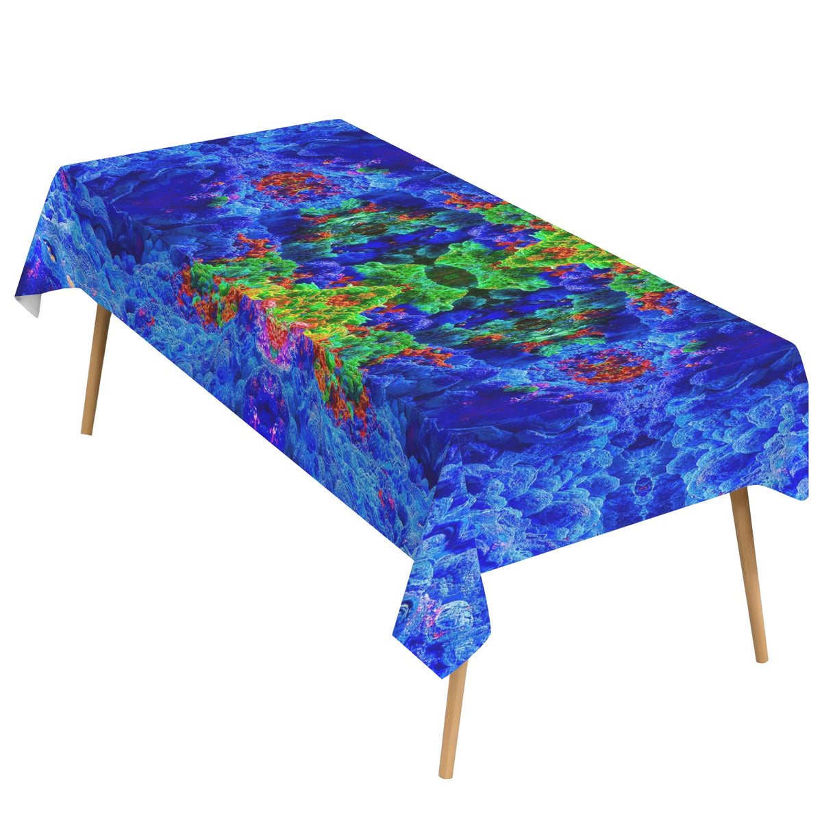 Tablecloth: Primary Malachite , Azurite,  with Cuprite — Bisbee, Cochise County, Arizona, USA — EX Yale University — Original Color