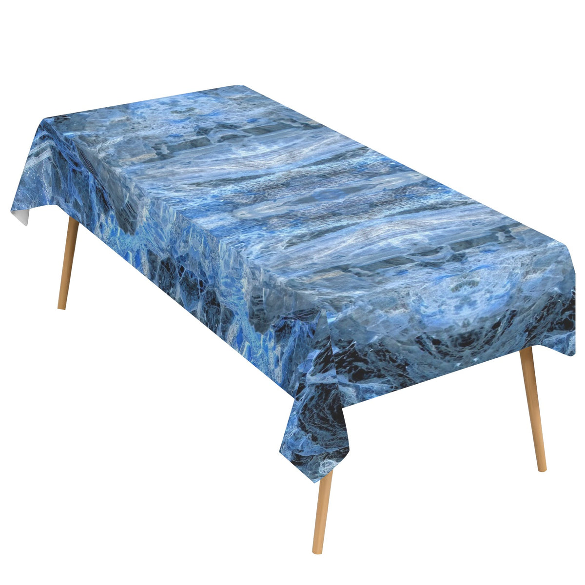 Tablecloth: Kyanite — Black Mountain, Buncombe County, North Carolina, USA — Inverted Color