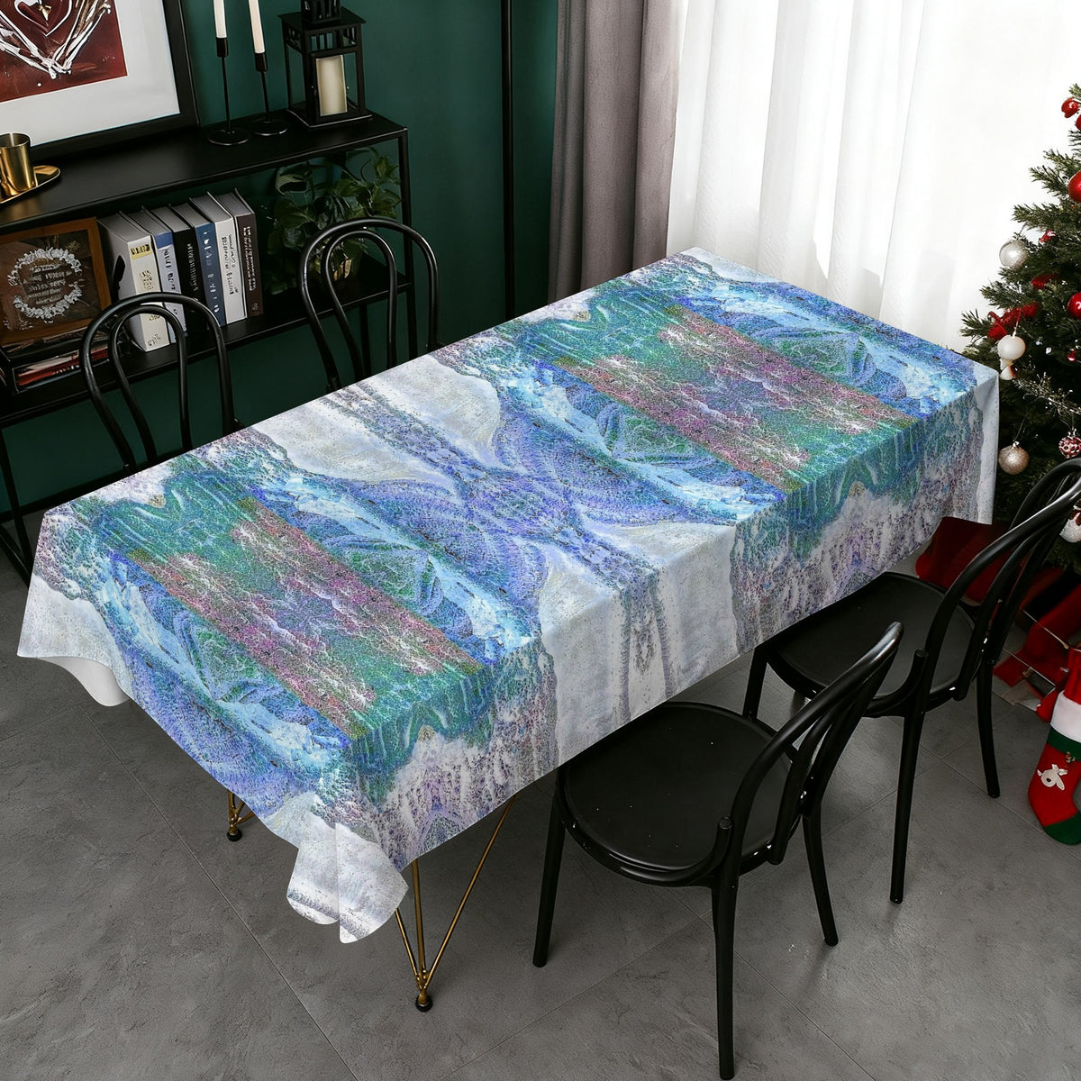 Tablecloth: Turgite, Iridescent Hematite, — Graves Mountain, Georgia, USA — EX Robert Plant — Inverted Color