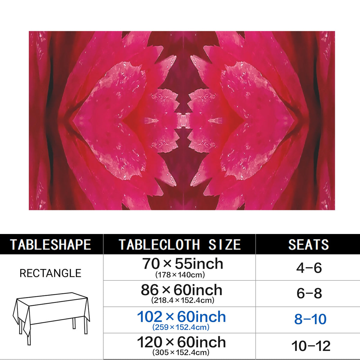 Tablecloth: Rhodonite — Peru — EX Hillman Museum — Original Color
