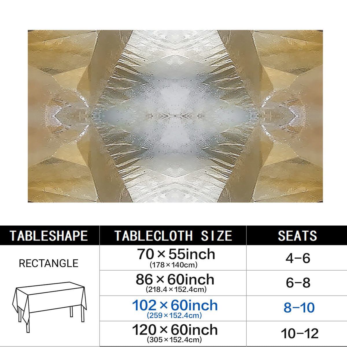 Tablecloth: Calcite — Kazakhstan — Original Color