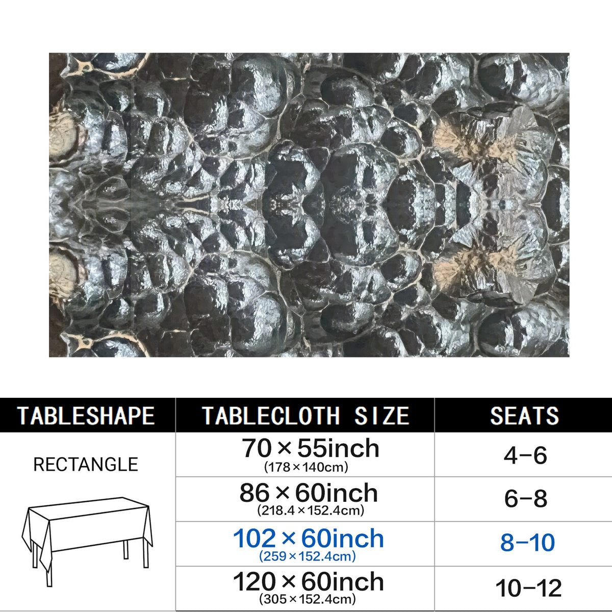 Tablecloth: Hematite, Botryoidal — New Mexico, USA — Original Color