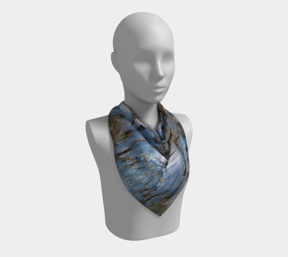 Square Scarf: KYANITE, Black Mt. , North Carolina, USA