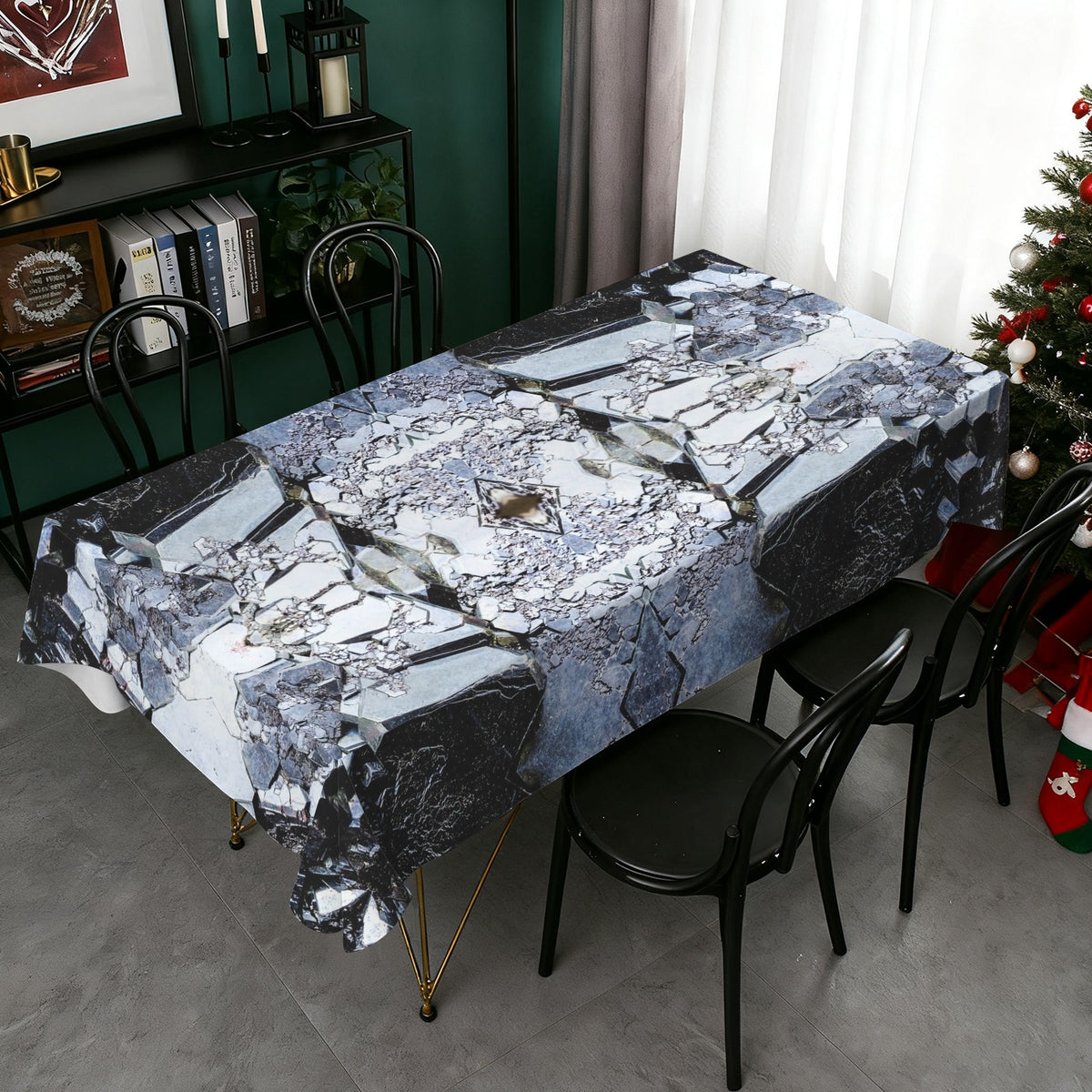 Tablecloth: Cuprite — Rubtsovskiy Mine, Krai, Russia — Inverted Color