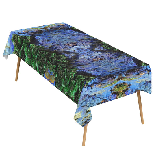 Tablecloth: Azurite Malachite, with Cuprite — Bisbee, Cochise County, Arizona, USA — EX Yale University