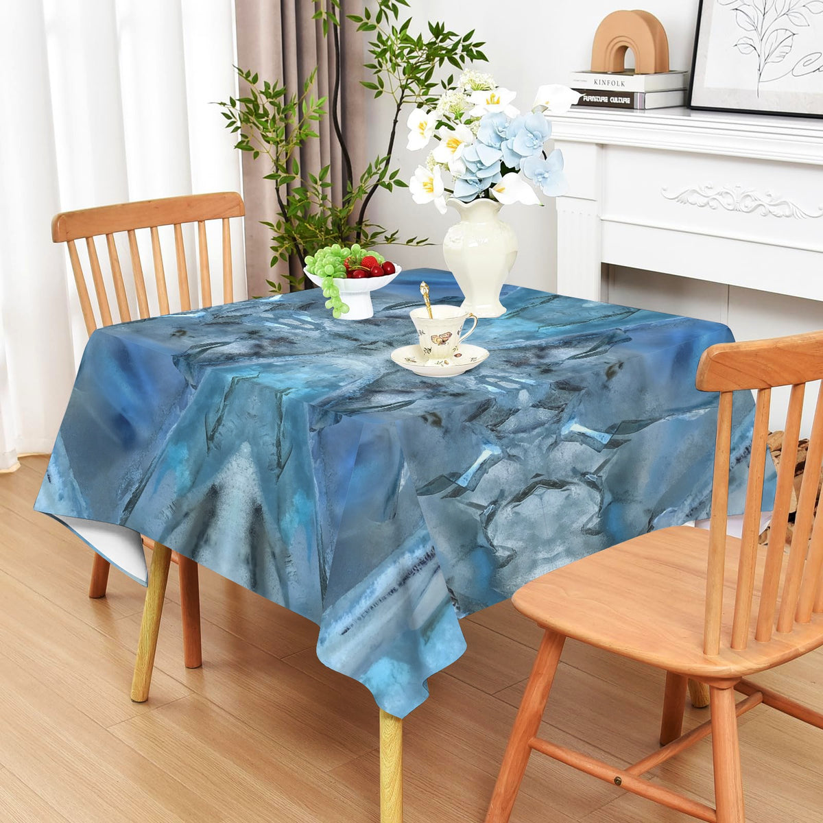 Tablecloth: Quartz, Mud Included — Cleveland, North Carolina — EX Crystal Perfection — Inverted Color
