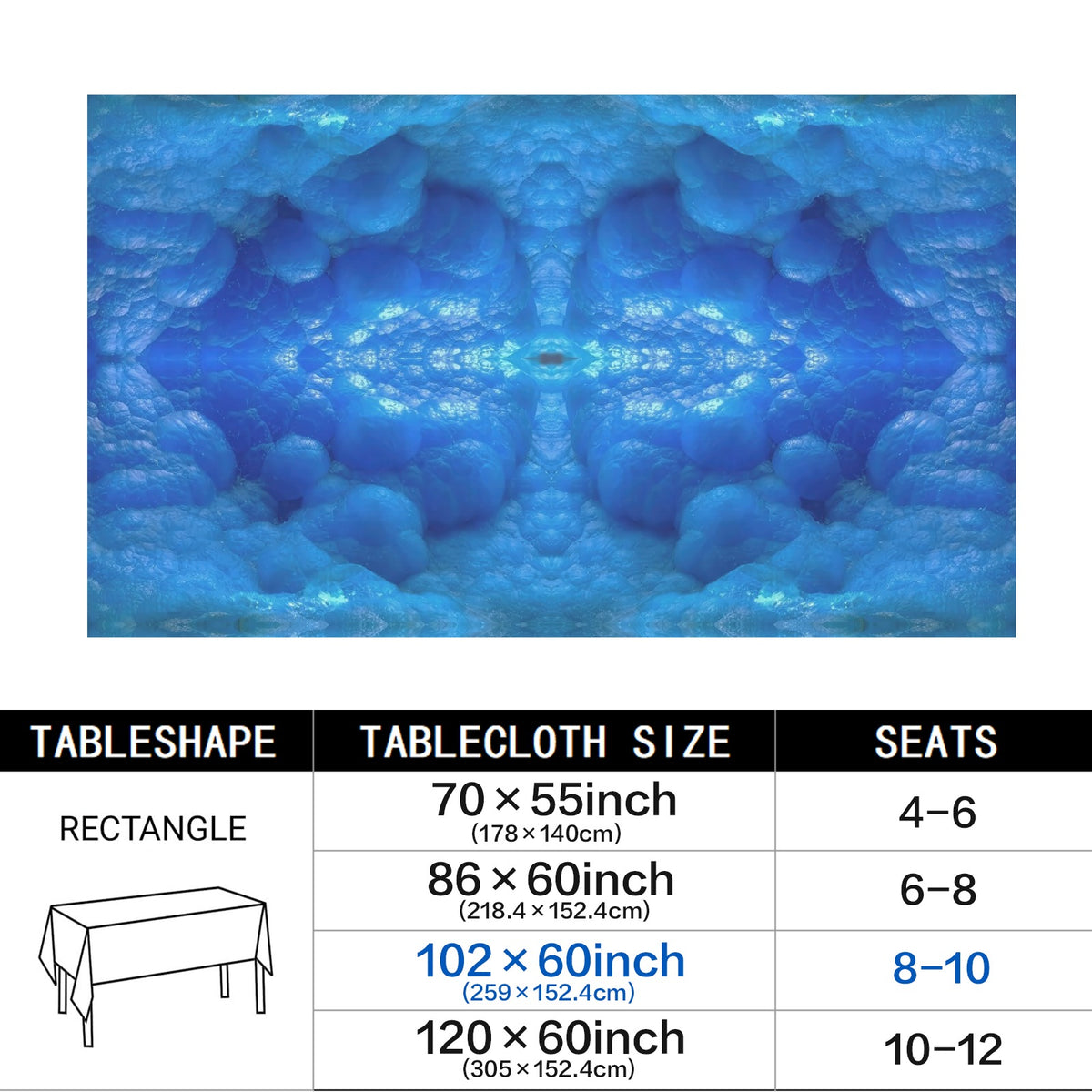 Tablecloth: Hemimorphite — China — Original Color