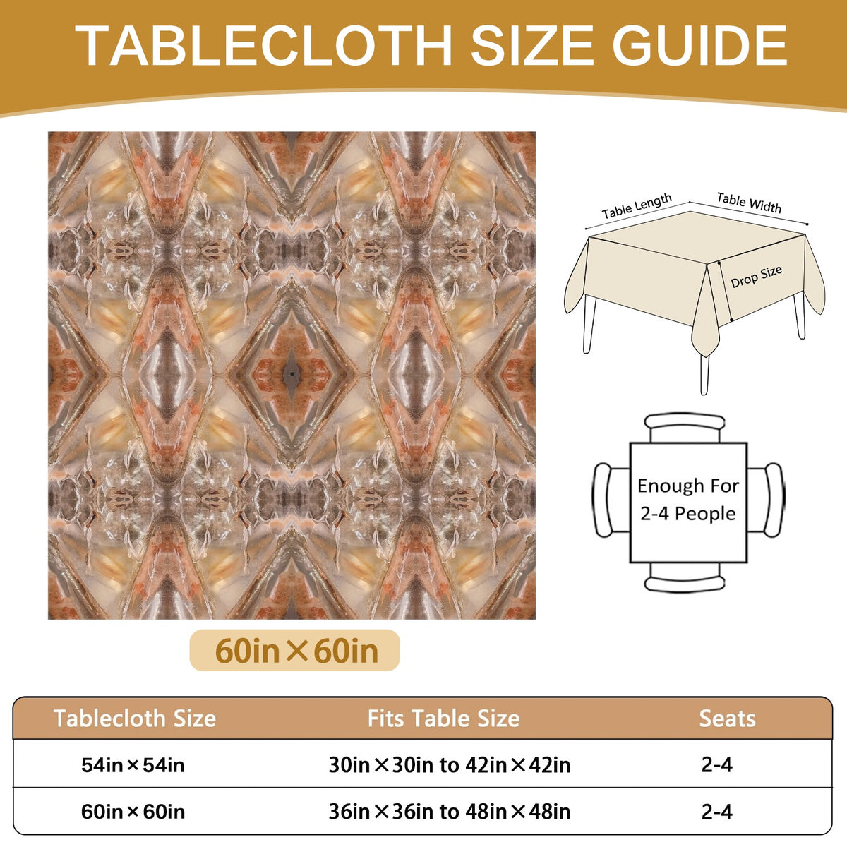 Tablecloth: Quartz, Mud Included — Cleveland, North Carolina — EX Crystal Perfection — Original Color
