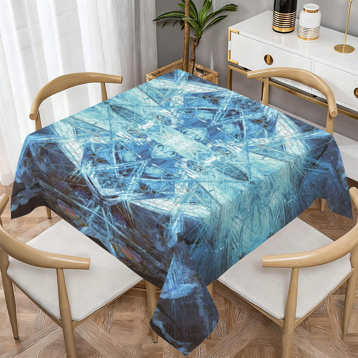 Tablecloth: Rutile, Quartz -Rutilated — Alexander County, North Carolina, USA — EX Jaffe's Minerals — Inverted Color