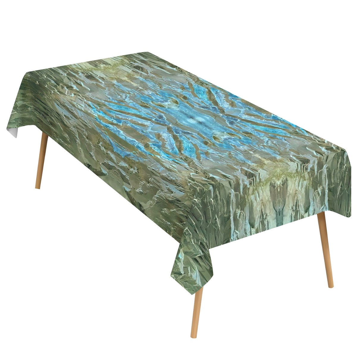 Tablecloth: Quartz, Mud Included — Cleveland, North Carolina — EX Crystal Perfection — Inverted Color