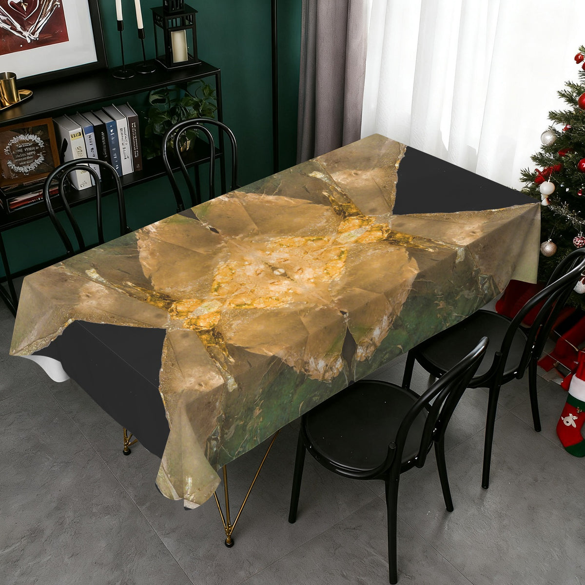 Tablecloth: Quartz, with Chlorite — Montgomery County, North Carolina, USA — Original Color