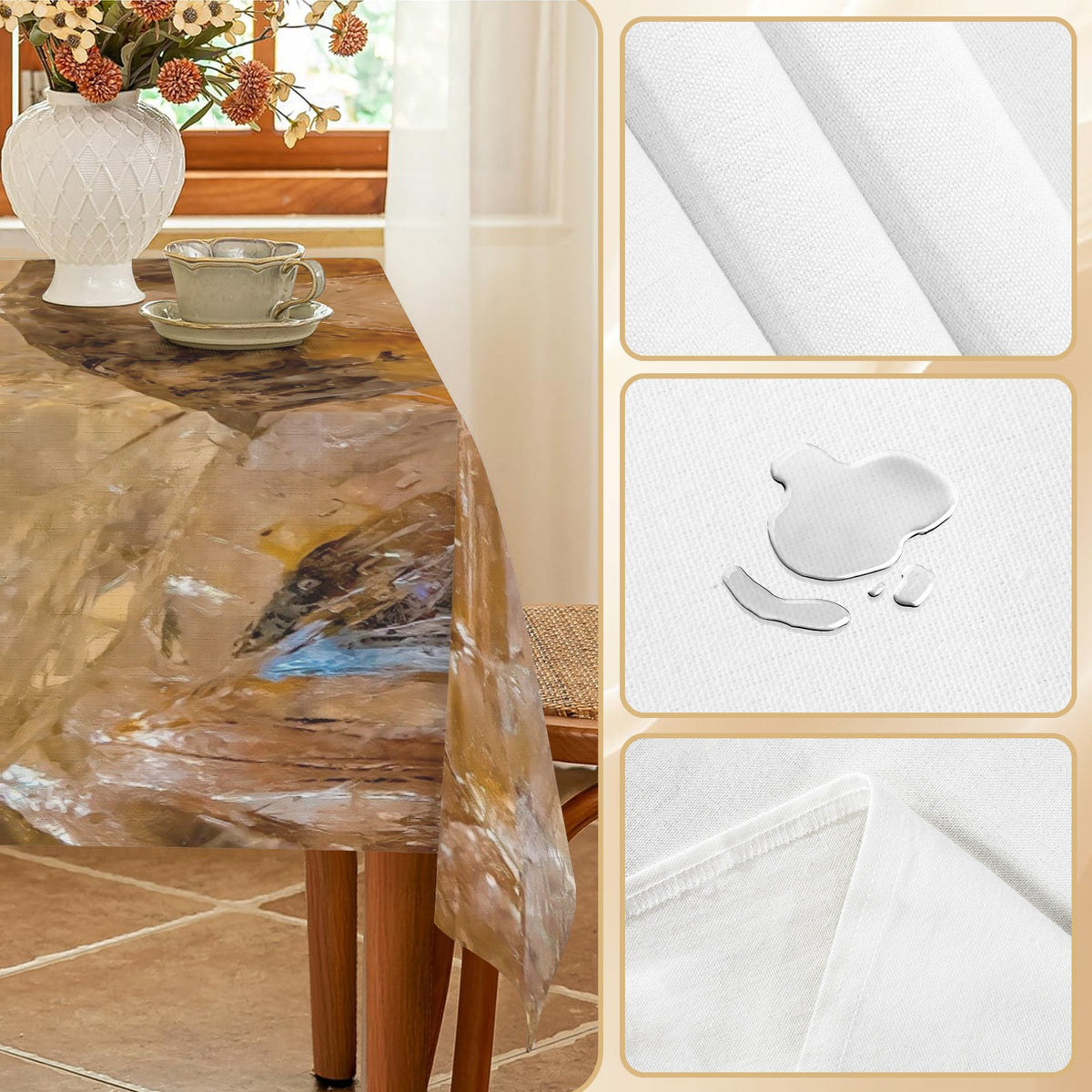 Tablecloth: Quartz, Mud Included — Cleveland, North Carolina — Original Color