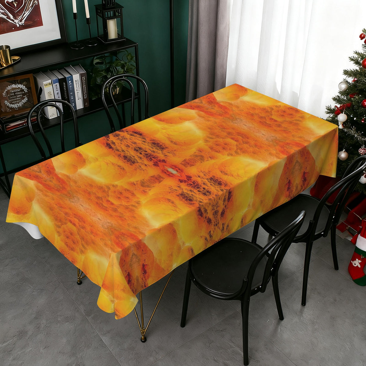 Tablecloth: Hemimorphite — China — Inverted Color